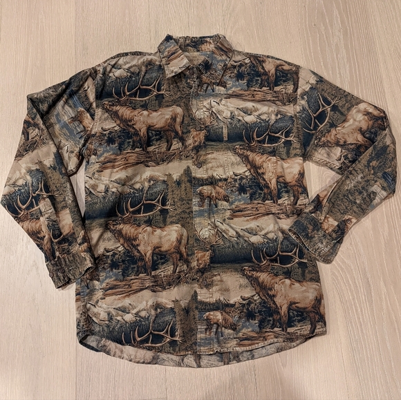 Wildlife Print Long Sleeve Shirt - Picture 1 of 6